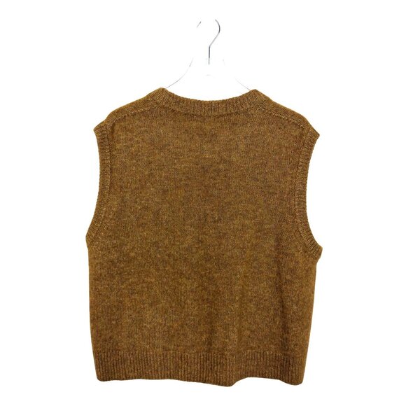 Sézane Samuel JumperMustard Knit Sleeveless Sweater Vest XXL - Picture 6 of 11